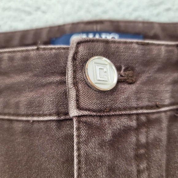 Chaps Jeans Womens 2P Brown Petite Straight Leg Comfort Casual Low Rise Pocket - Picture 3 of 13